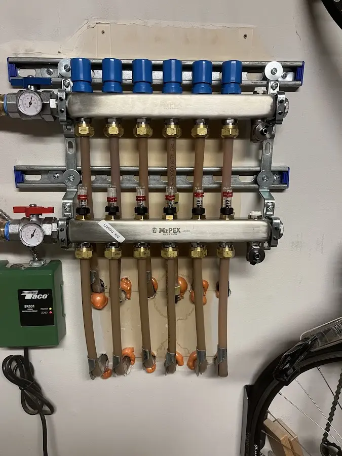 Plumber performing Leak Detection at a residential property in Belvidere